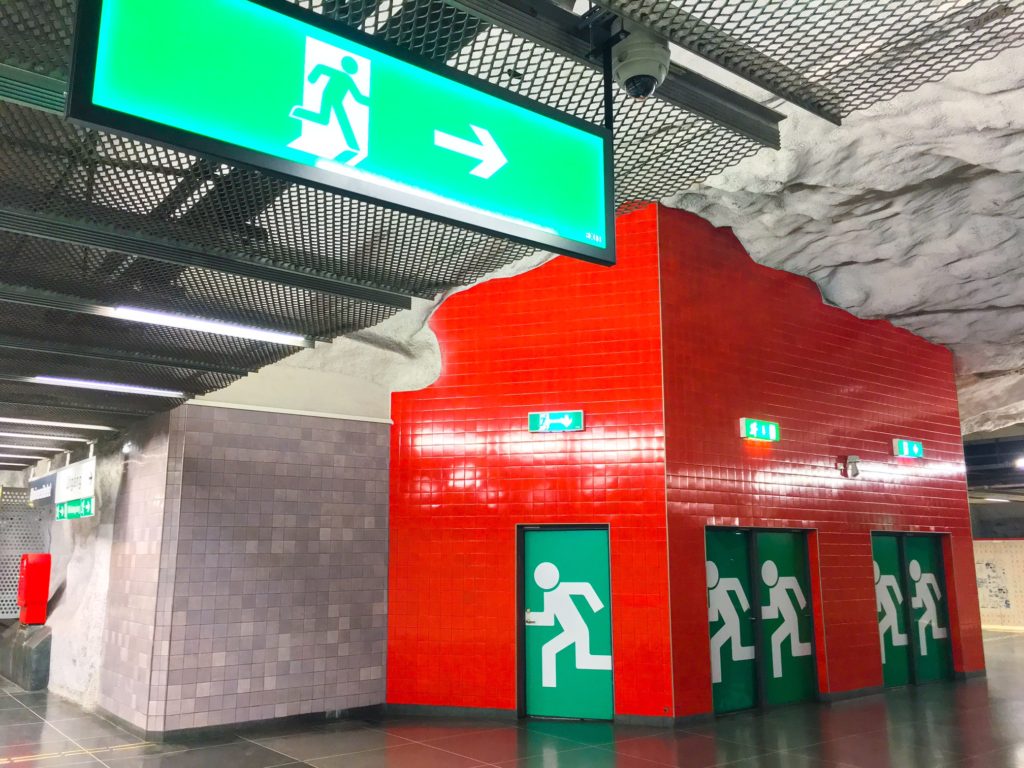 Stockholm Metro ( ストックホルムメトロ ) Universitetet metro station