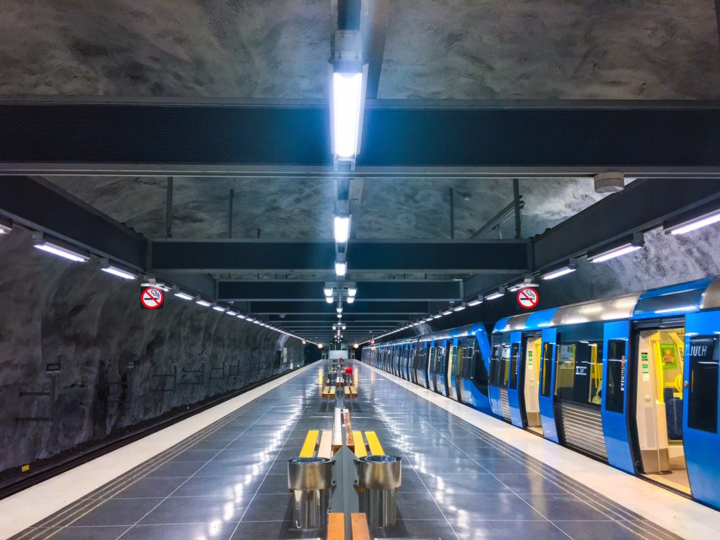 Stockholm Metro ( ストックホルムメトロ ) Hjulsta metro station