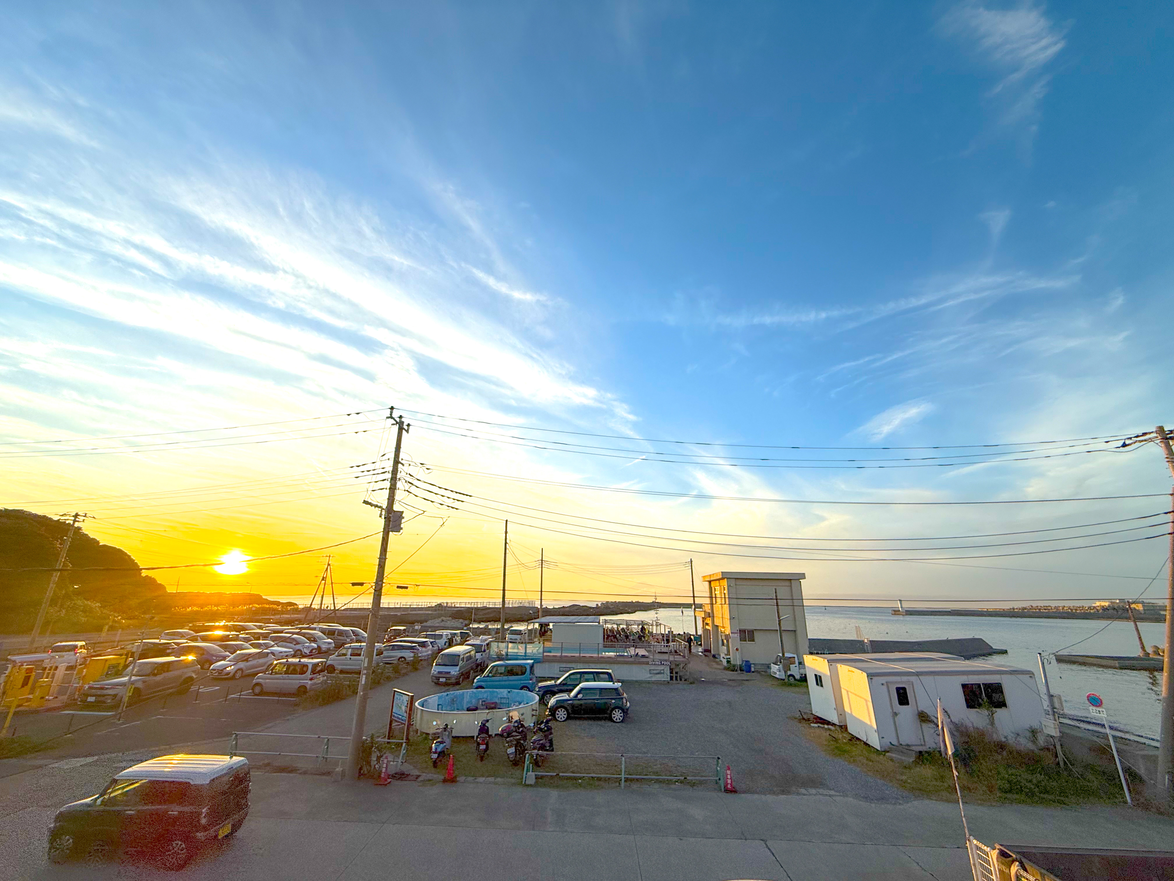 夕日 Jogashima ( 城ヶ島 ) でダイビング 20241117